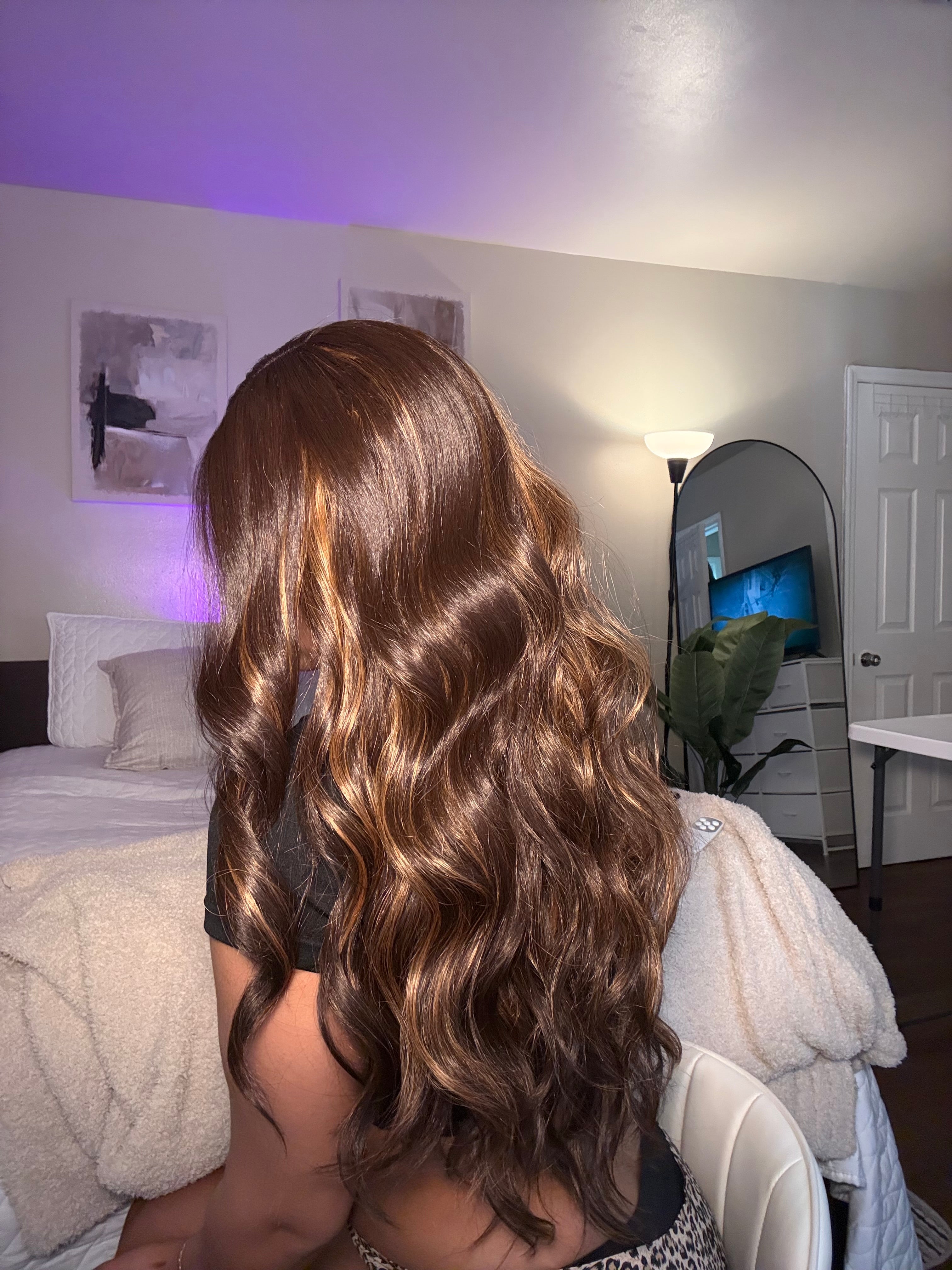 Middle Part Loose Wave Wig Curly Hair Glueless Ready to Wear Blend Hair Wig