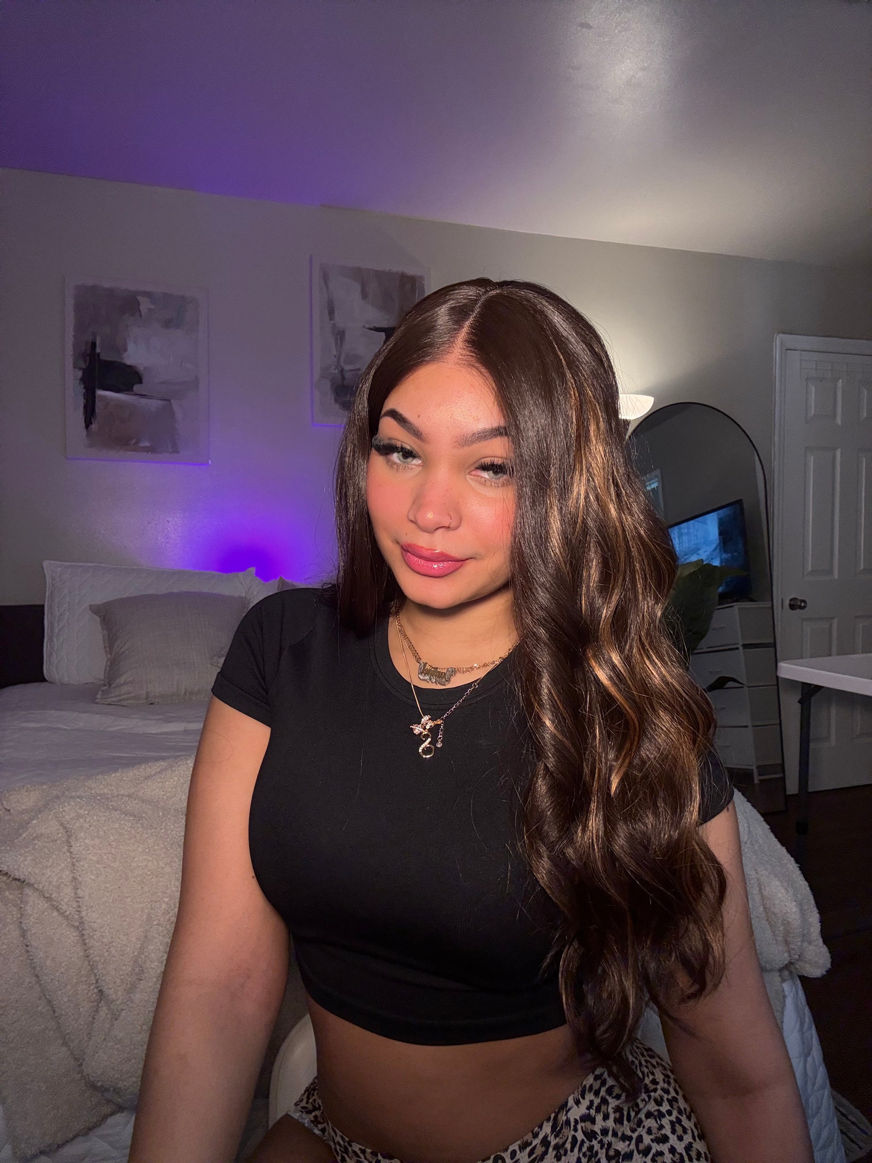 Middle Part Loose Wave Wig Curly Hair Glueless Ready to Wear Blend Hair Wig