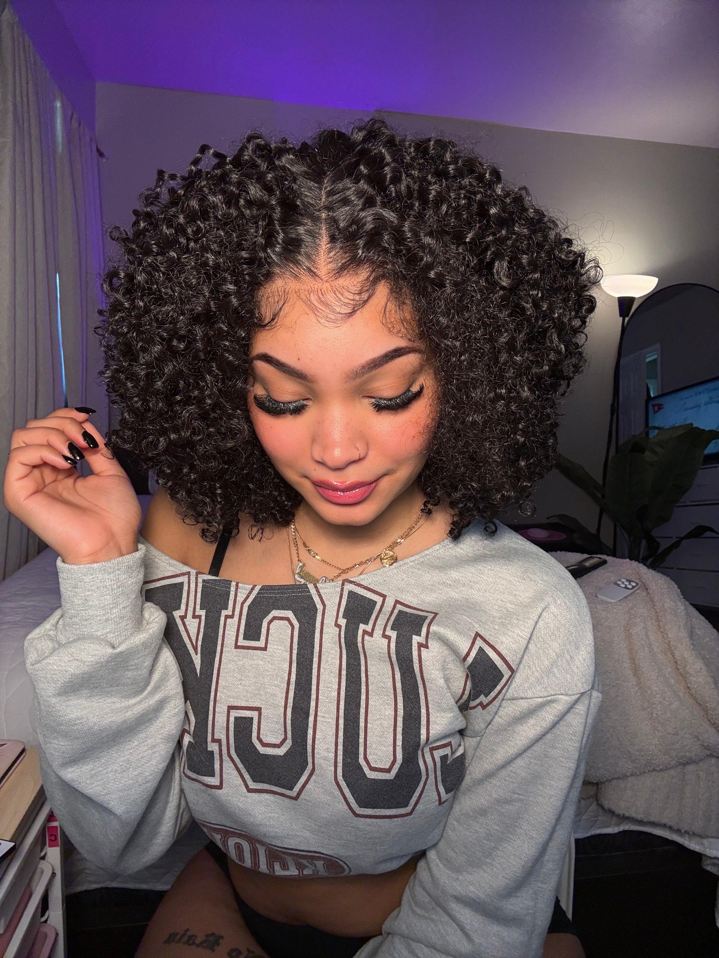 12'' Jerry Curly Glueless Wear & Go Wig