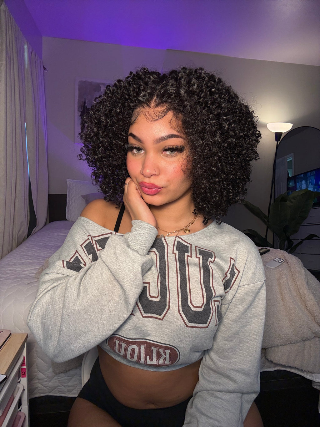 12'' Jerry Curly Glueless Wear & Go Wig