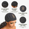 Blend Hair Boho Curly Wig with Bangs Effortless Shaggy Waves